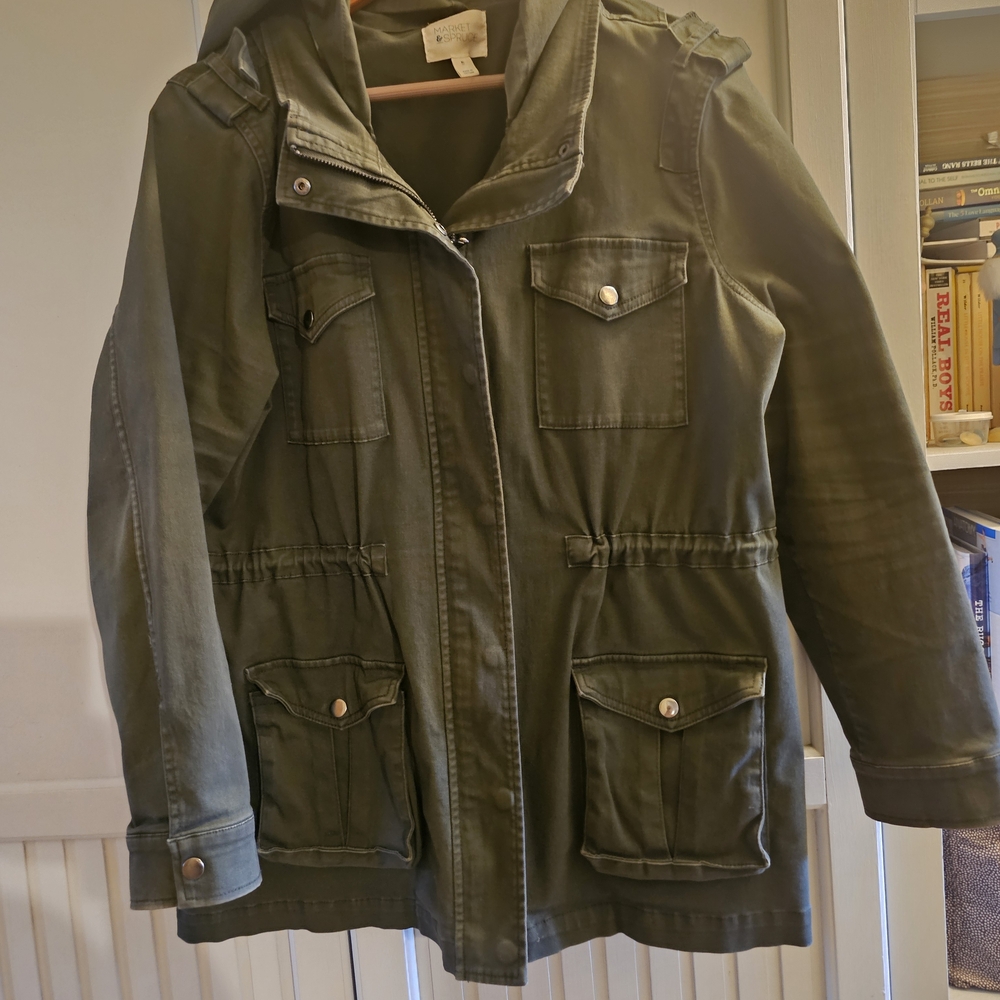 Market & Spruce Dark Olive Jacket